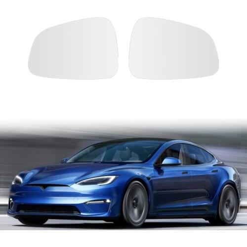Front Left Right Anti-Fog Rear View Mirror Lens Glass for Tesla Model S Rearview Mirror