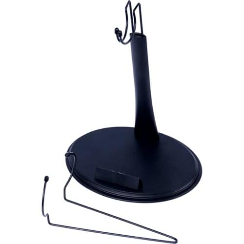 1/6 Scale Display Stand Holder Fit For Action Figure Black U-Type+Ring-Type