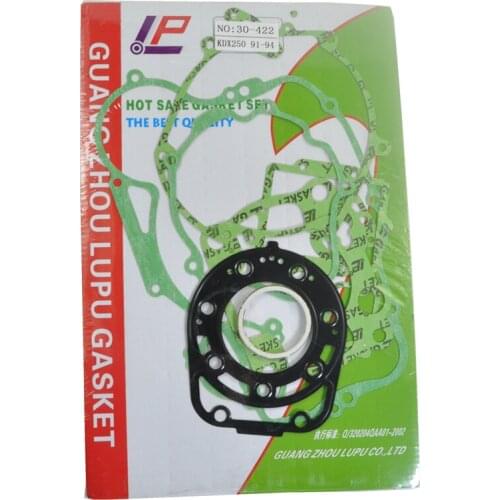 Motorcycle Full Engine Rebuilding Kits For Kawasaki KDX250 91-94 Motor Bike Cylinder Crankcase Cover Top End Complete Gasket Set