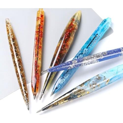 Transparent Handmade Pen Holder Resin Mold Silicone Molds UV Epoxy Jewelry Making Tool DIY Crafts Resin Casting Molds
