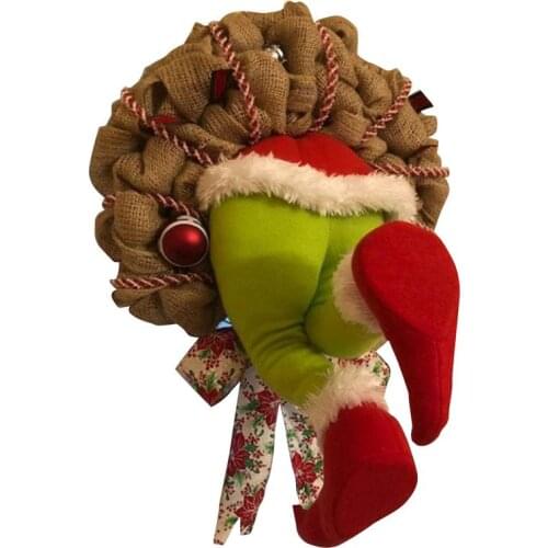 christmas Burlap Wreath Christmas Thiefs Legs Christmas Burlap Wreath Christmas Garland Decorations Funny Gift For Kid Frien
