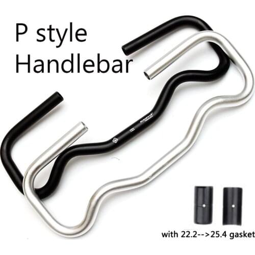 25.4mm P style handlebar for Brompton folding bike ultralight 330g AL7005 W485mm*H160mm