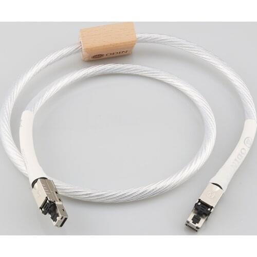 High Quality Nordost ODIN Ethernet Cable Cat8 Speed Lan Cable RJ45 Network Patch Cable with high purity silver plated conductor
