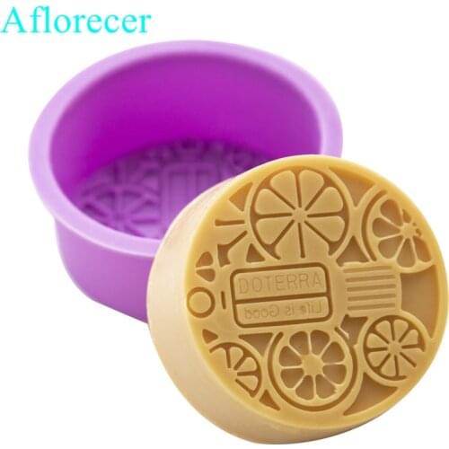 Chamomile Silicone Mold for Making Soaps 3D Plain Soap Mold Round DIY Handmade Soap Form Tray Mould