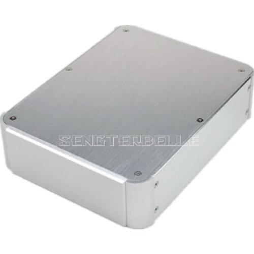 WA77 Silve Aluminum Chassi Amplifier Rounded Enclosure Case Box
