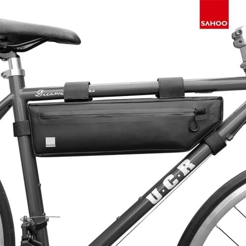 Sahoo Travel Series 121384 Waterproof Mountain Road Cycling Bike Bicycle Front Frame Bag Triangle Bag Pouch Pannier Pack