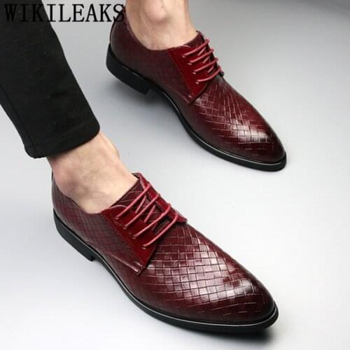 Office Shoes Men Classic Men Wedding Shoes Coiffeur British Mens Shoes Formal Luxury Brand Calzado Hombre Sepatu Kulit Pria Bona