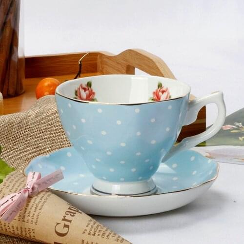 Top Grade Bone China Coffee Cup Creative European Tea Cup Set And Saucer Home Party Afternoon Tea Teacup Porcelain