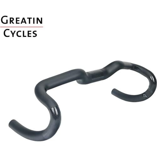 Hight Quality Gravel Handlebar Ultralight Carbon Road Handlebar Road Bike Bicycle Racing Drop Bar Cyclocross Handlebar