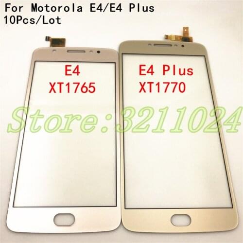 10Pcs/Lot For Motorola Moto E4 Plus XT1770 XT1773 Touch Screen Sensor Digitizer Glass Panel parts For Moto E4 XT1762 XT1766