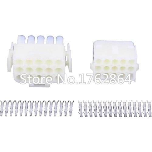 15 Pin Clamp Car Connector Car Connector with Terminals DJ3151-2.1-11 / 21