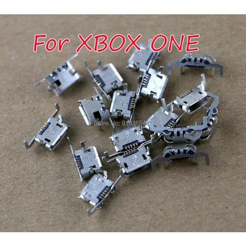 2pcs/lot Charger Port Replacement for xboxone Micro USB Power Charging Connector Socket Dock For Xbox One Gamepad Controller