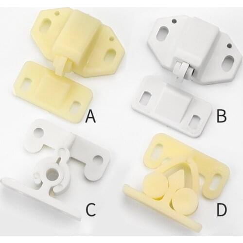 2Pcs ABS Plastic Roller Door Catch for Cabinet Door Furniture Hardware
