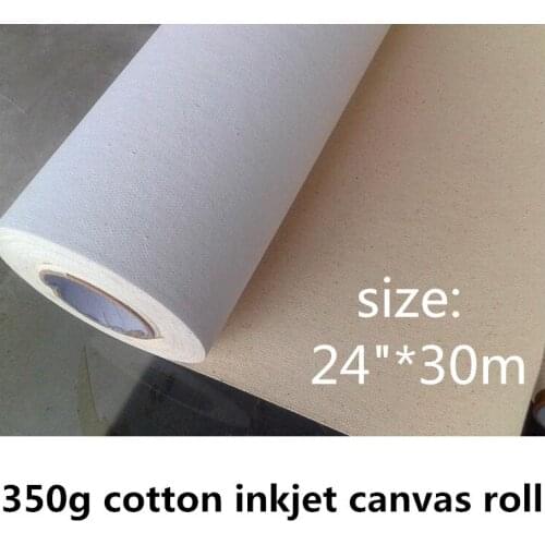 24in*30m Bulk Cheap Cotton Canvas Roll For Fine Art Print