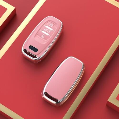 TPU Car Key Cover Case for Audi A4L A5 A6L A7 A8L S5 S6 Q5 SQ5 RS5 A1 S1 A3 S3 RS6 A6 TT Q3 Q7 Auto Accessories