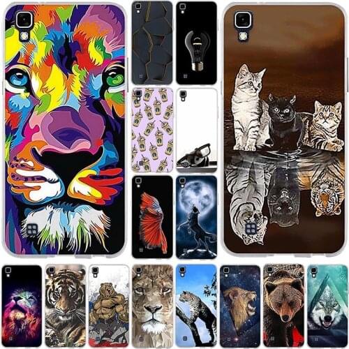 Phone Case For LG X Power Case Silicone Soft TPU Back Cover For LG X Power K220DS K220 LS755 Covers Animal Lion Wolf Cool Bumper
