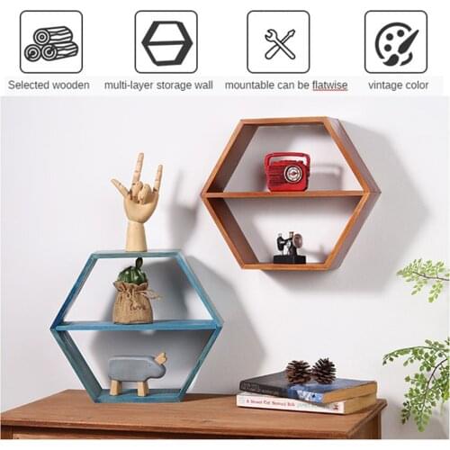 Wooden Wall Floating Shelves Organizer Bathroom Living Room Bedroom Office Home Decor