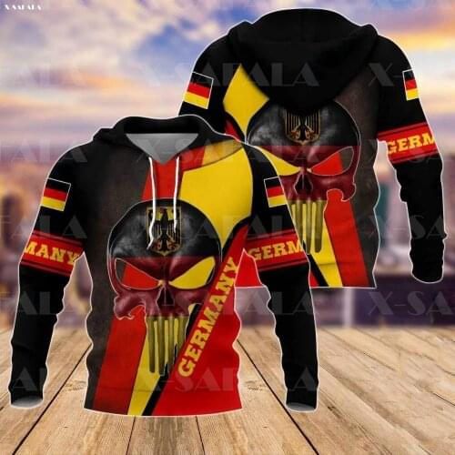 GERMANY COAT OF ARMS CAMO Country Flag 3D Printed Man Female Zipper HOODIE Pullover Sweatshirt Hooded Jersey Tracksuits