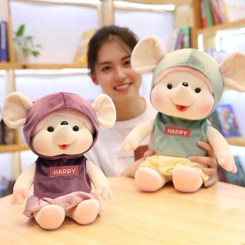 Hot Sale Cute Mouse Plush Toy Stuffed Soft Animal Mouse Rat Doll Pillow Kawaii Mouse Plush Toy Birthday Xmas Gift Lovers Gift
