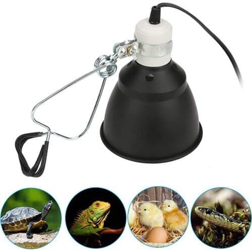 Good Heat Dissipation Dome Reptile Lamp Fixture Reptile UVB Light Fixture Optical Reflection Cover for Reptile Glass Terrariums