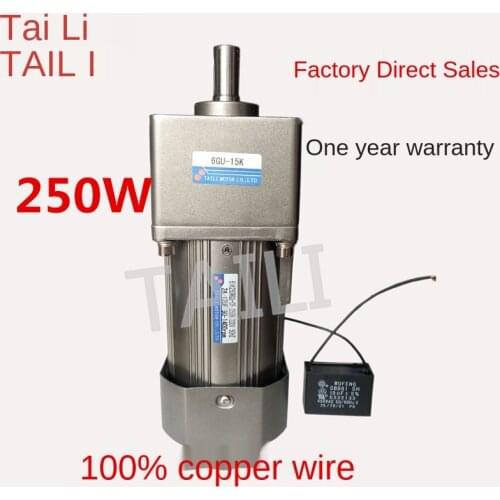 Induction micro power station TAILI fixed speed speed reduction gear 250W electrical motors 220V/380V