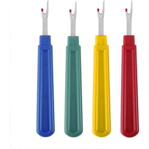 50PCS Seam Ripper Stitch Unpicker with Plastic Handle Thread Cutter DIY Sewing Remover Combination Cross Embroidery Tools