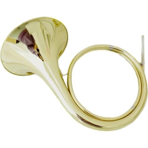 Brass Hunting Horn Bb Key With ABS case Musical instruments professionals