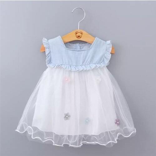 Summer Newborn Baby Girl Dress Sleeveless Cotton Dresses Princess Party Tutu Dresses for Fashion Baby Girl Clothes 0-3T