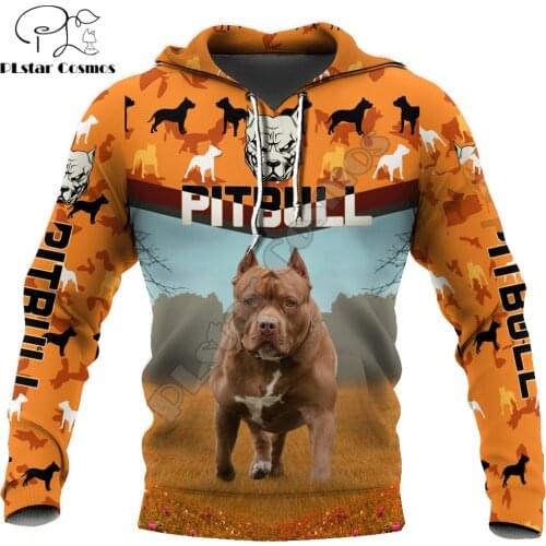 Animal Love Pitbull Dog 3D All Over Printed Mens autumn Hoodies Harajuku Unisex Casual Pullover Streetwear Tracksuits DK241