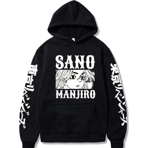 Anime Tokyo Revengers Mikey Eyes Print Hoodies Men Hip Hop Harajuku Pullover Clothes