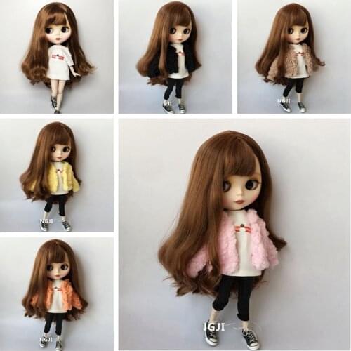 5 Colors Hot Dolls Blyth Clothes Fashion Coat For Barbi Azone 30cm Blyth Girl Pants Doll Accessories Gift