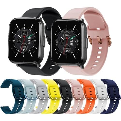 22mm Silicone Band Strap for Realme Watch 2/2 Pro Watchband Sport Replacement Bracelet Wristband For Realme Watch S/S Pro Correa