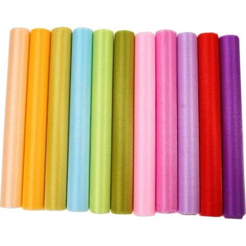 Tulle Roll Crystal Fabric Organza Tulle Roll Spool Wedding Decoration Birthday Party Kids Baby Shower Wedding Decorations 5/10M