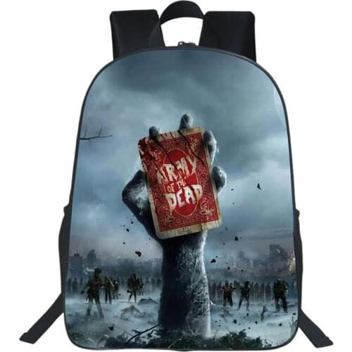 Army Of The Dead Backpack Teen Schoolbag Boy Girl Bag Men Travel Backbag Women Fashion Cartoon Rucksack School Student Mochila