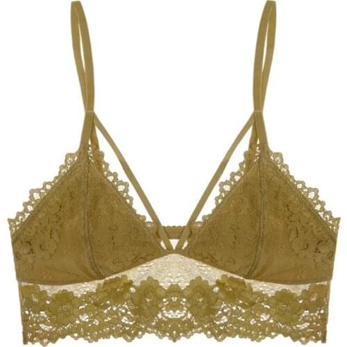 Sexy Bras for Women Ultra Thin Breathable Hallow Out Bra Set Women Wedding Underwear Sexy Lingerie for Small Breast Bralette