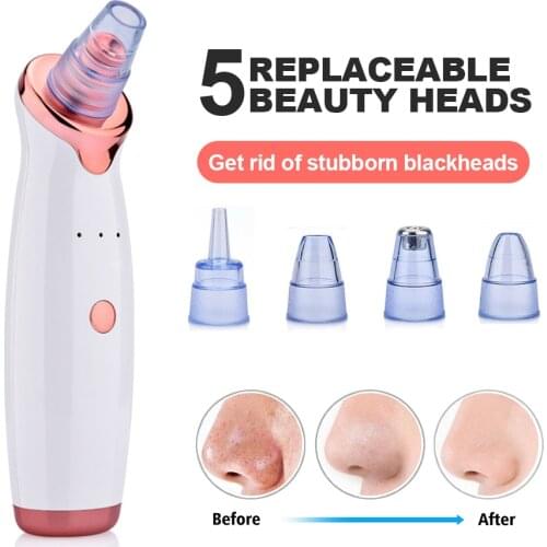 Blackhead Remover Face Deep Nose Cleaner beauty Clean Skin Tool black head remove T Zone Pore Acne Pimple Removal Vacuum Suction