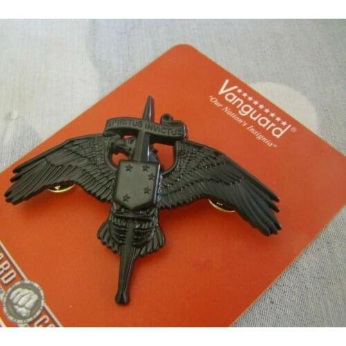 US USMC Marsoc Wings Military Badge Pin Marine Raider Spiritus Invictus Black armyshop2008