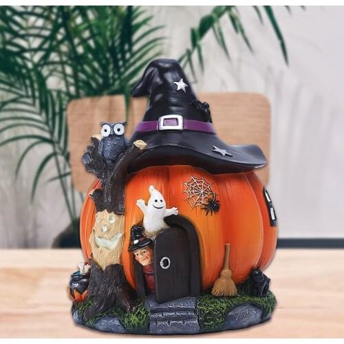 Pumpkin Statue Modern Sculpture Resin Pumpkin House Decor Table Home Ornament Accessories