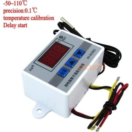 Digital LED Temperature Controller 10A Thermostat Control Switch with Probe sensor W3002