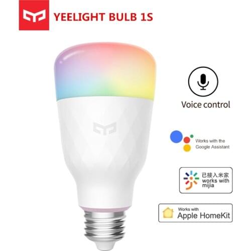 Update version Yeelight Smart LED Bulb 1S RGB Colorful E27 WIFI APP Remote Control WITH Apple homekit google assistant