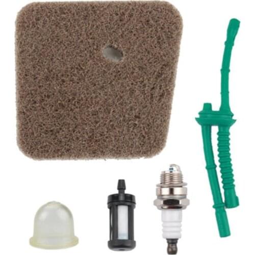 Air Filter + Fuel Line+ Primer Bulb Kit For Stihl Fs38 Fs45 Fs46 Fs55 Km55 Hl45 Fs45L Fs45C Fs46C Km55C Km55R