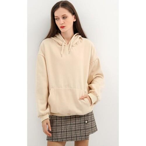 Winter Women Cotton Hoodie Sweatshirts Winter Japanese Fashion Oversize Ladies Pullovers Warm Pocket Hooded Jacket Streetwear