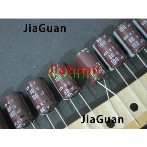 20pcs NEW CHEMI-CON NIPPON KY 80V100UF 10x16MM electrolytic Capacitor 100UF 80V NCC ky 80v 100uf