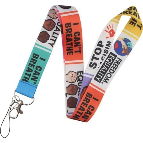 20pcs Safeguarding human rights Art Key Chain webbings ribbons Neck Strap for Phone Keys ID Card Cartoon Lanyards