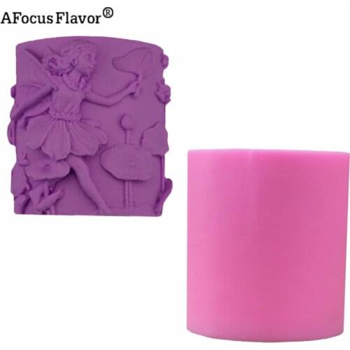 3D angel fantasy fairy fairy tale resin clay silicone soap mold candle chocolate cake cake mold kitchen baking DIY tool