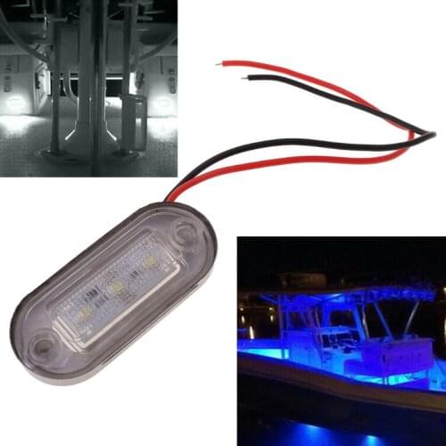 4x3LED Boat Stair Deck Side Marker Light Indicator Turn Signal Lighting Marine