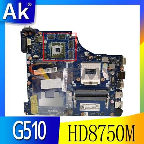 Akemy VIWGQ / GS LA-9641P For Lenovo G510 Laptop Motherboard PGA947 HM87 GPU HD8750M 2G 100% Test Work CPU Support I7