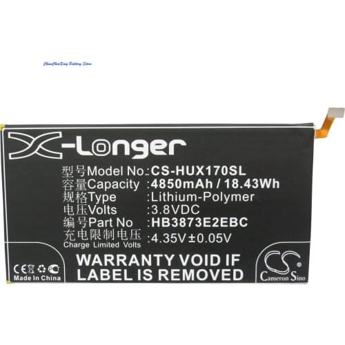 Cameron Sino 4850mAh Battery HB3873E2EBC for Huawei 7D-501L, 7D-501U, 7D-503LT, Mediapad X1 7.0
