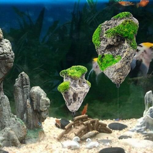 Aquarium Fish Tank Floating Rock Suspended Stone Artificial Floating Pumice Decor Flying Rock Ornament