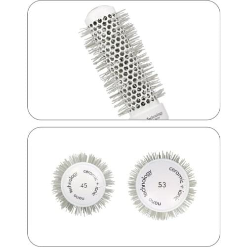 Anti-Static Comb Detangling Round Hair Brush Styling Curling Straightening Tools N0PF